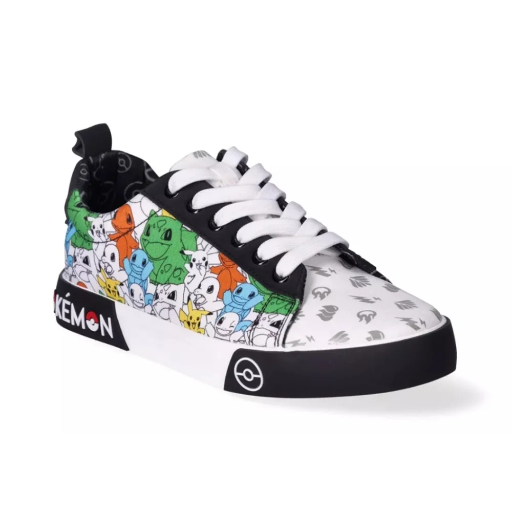 Pokemon Ground Up Men's  Lace-Up Sneakers Shoes